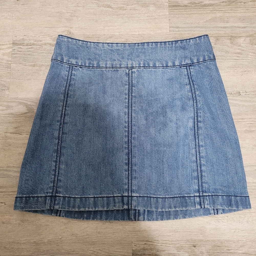 Free People Denim Mini Skirt